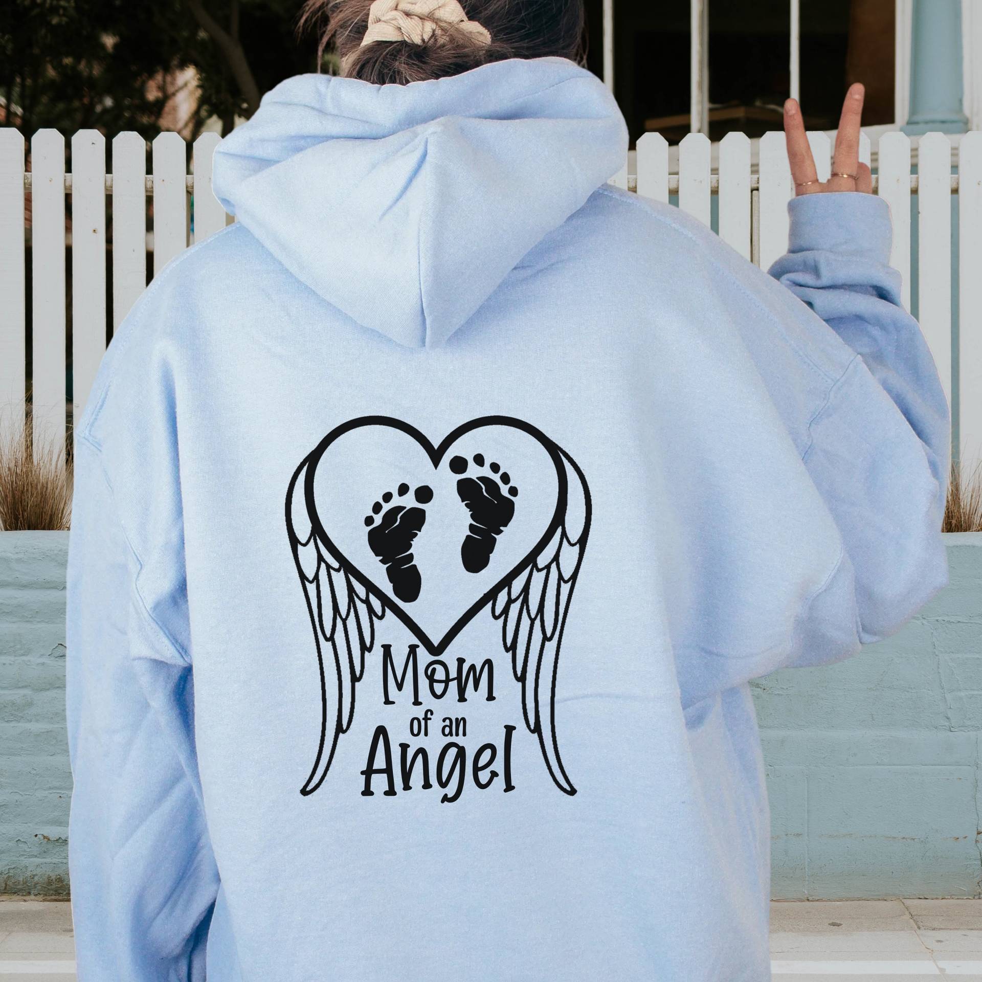 Engel Mama Hoodie, Sweatshirt, Shirt, Trauernde Mutter, Säugling Verlust, Schwangerschaft Kinderverlust von OnFleekBoutiques
