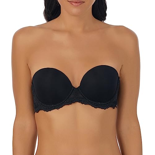 OnGossamer Damen Beautifully Basic Strapless Bra BH, Undurchsichtige, Schwarz, 80B von OnGossamer