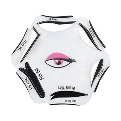 1pc Eyeliner Schablone 6 in 1 Eyelines Guide Vorlage Eyeliner Stempel Augen Make -up -Vorlage Katzenliner Make -up -Werkzeug für Augen von OnIUeZky