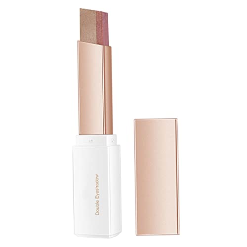 Doppelfarbene Lidschattenstift 2 in 1 Gradienten Schimmer Lidschatten Augen Make -up 2,5g Style33 von OnIUeZky