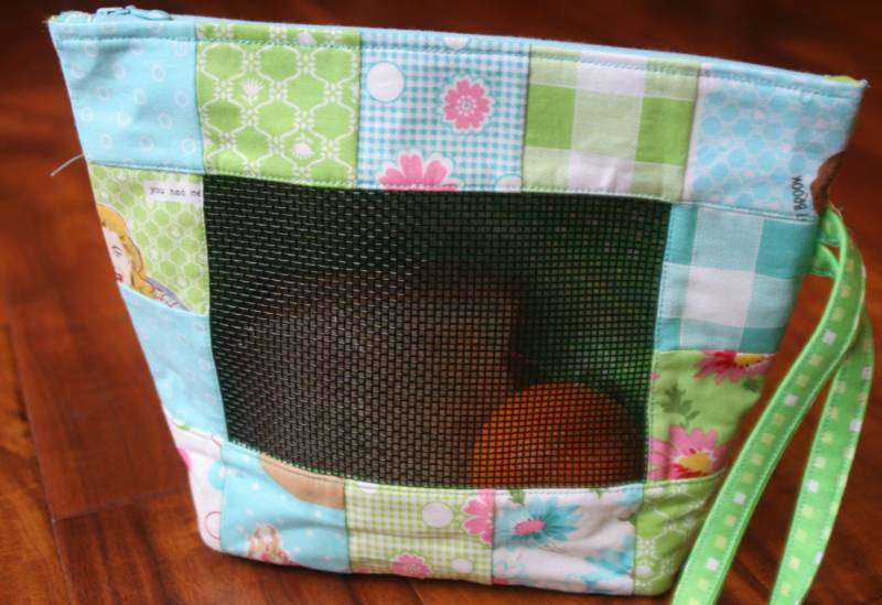 Grüne Und Blaue Lunch Bag Gemustert Grüne Und Blaue Lunch Bag Gemustert von OnPinsAndNeedlesOK