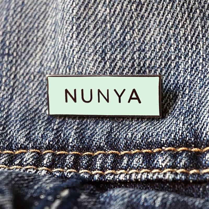 Nunya "None Of Your Business' Pin | Glow in The Dark | Twitter Socialmedia Hard Emaille Anstecknadel von OnPointPins