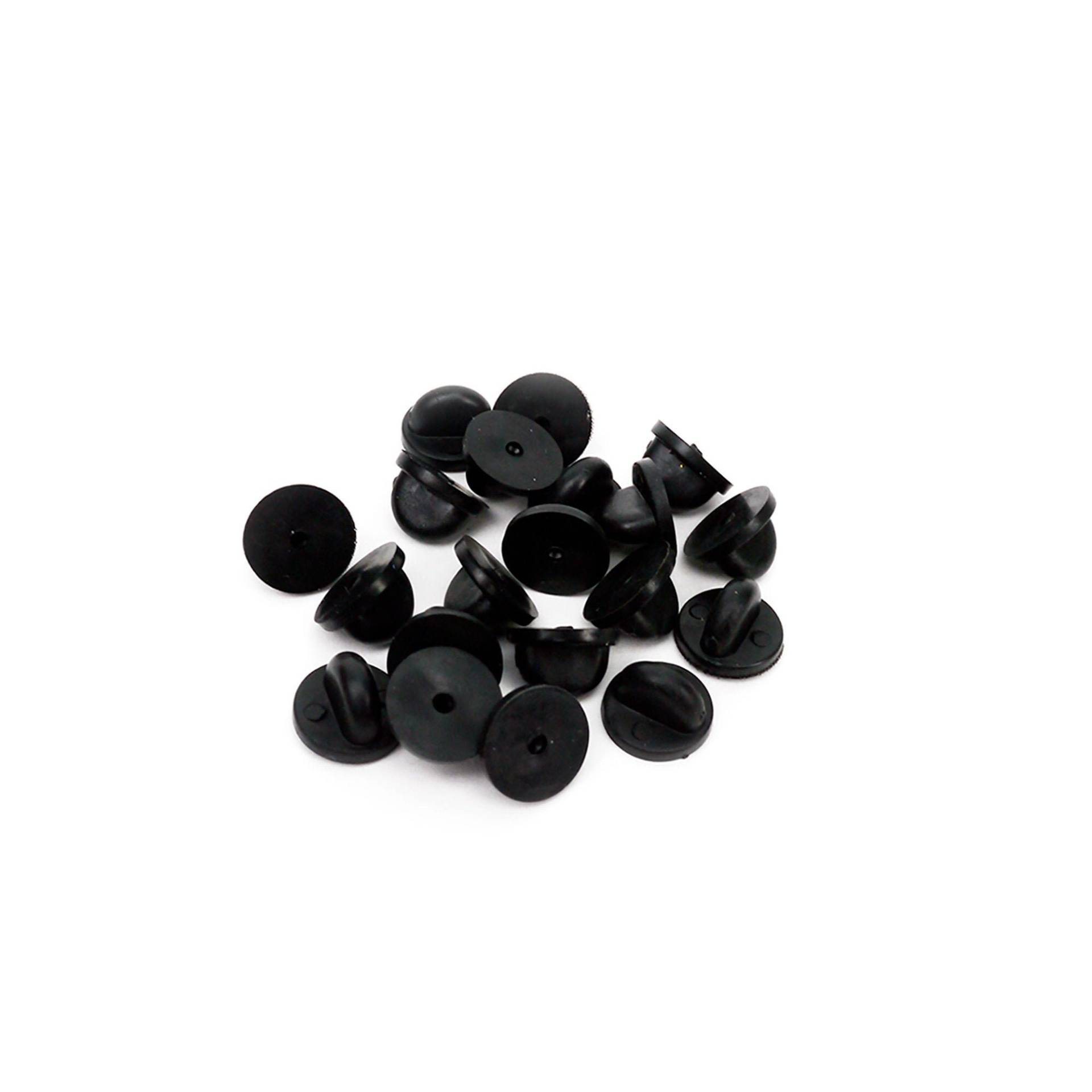 Schwarzer Gummi Kupplungen Backings Backs Verschluss Für Emaille Anstecknadel | 20Er Pack Schwarzer Gummi Kupplungen Backings Backs Verschluss Für Emaille Anstecknadel | 20Er Pack von OnPointPins