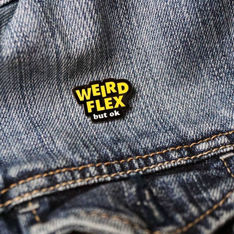 Seltsamer Flex But Ok Meme Pin | Twitter Social Media Harte Emaille Anstecknadel Seltsamer Flex But Ok Meme Pin | Twitter Social Media Harte Emaille Anstecknadel von OnPointPins