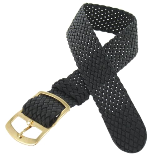 OnWatch Uhrenarmband, 14 mm, schwarz, Perlon, Nylon, geflochten, Handarbeit, 14mm, Perlon Nylon OnWatch Uhrenarmband, 14 mm, schwarz, Perlon, Nylon, geflochten, Handarbeit, 14mm, Perlon Nylon von OnWatch