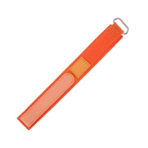Uhrenarmband, Klettverschluss, 18 mm, Orange, Textil, Nylon, Sport, 18mm, Nylon Uhrenarmband, Klettverschluss, 18 mm, Orange, Textil, Nylon, Sport, 18mm, Nylon von OnWatch