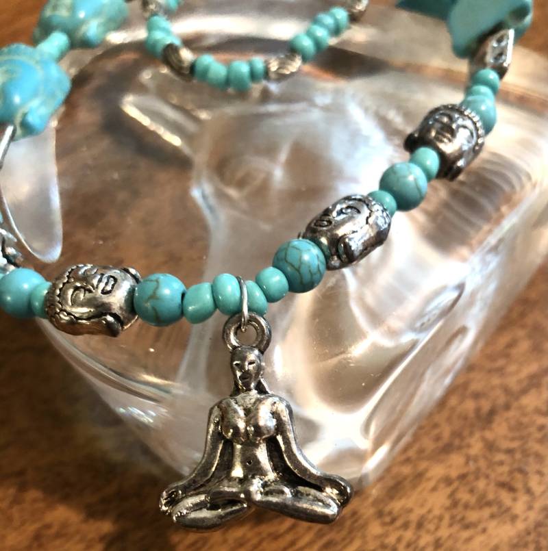 Buddha, Anhänger Perlenkette, Zen, Wisdom, Blue Healing Geschenke, Türkis Perlen, Boho Schmuck, Statement Buddha Halskette Buddha, Anhänger Perlenkette, Zen, Wisdom, Blue Healing Geschenke, Türkis Perlen, Boho Schmuck, Statement Buddha Halskette von OnariArt