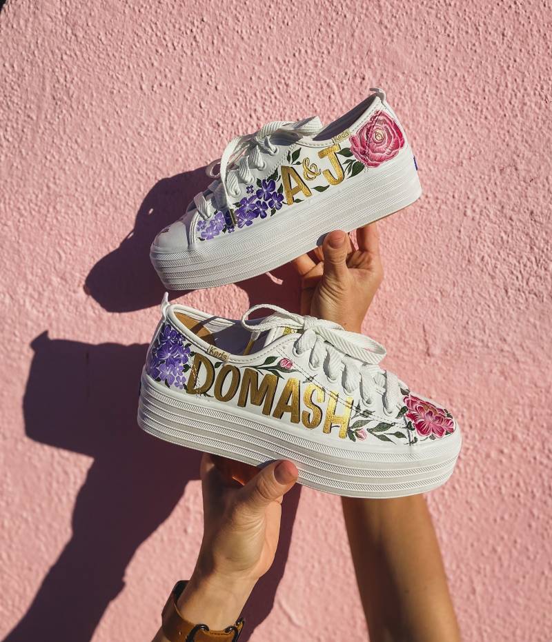 Benutzerdefinierte Handbemalte Schuhe/Personalisierte Sneaker Kunde Bietet Zum Malen von OnceUponALauren