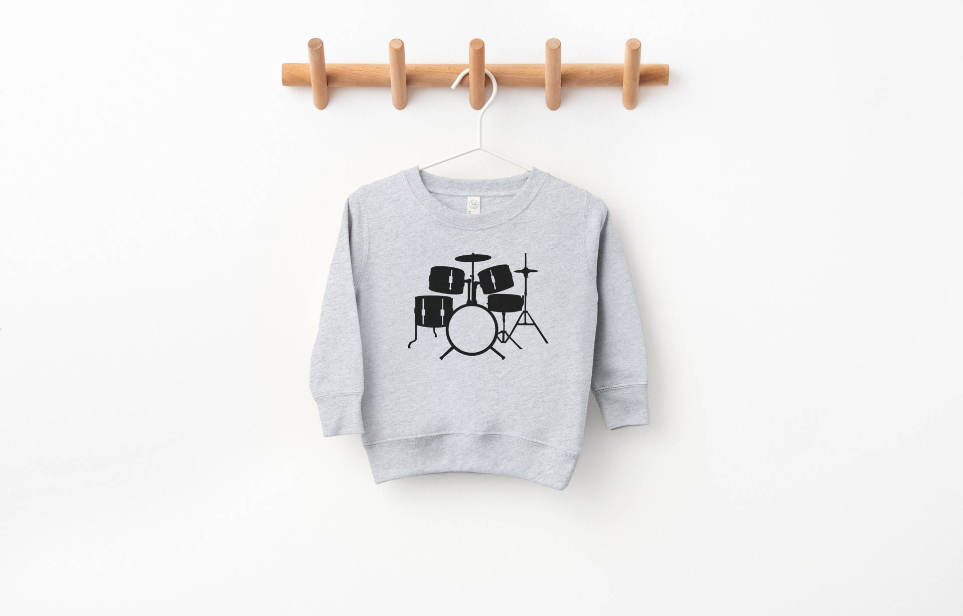 Drum Set Kleinkind Sweatshirt Unisex Kinder Langarm Pullover von OnceUponASundae