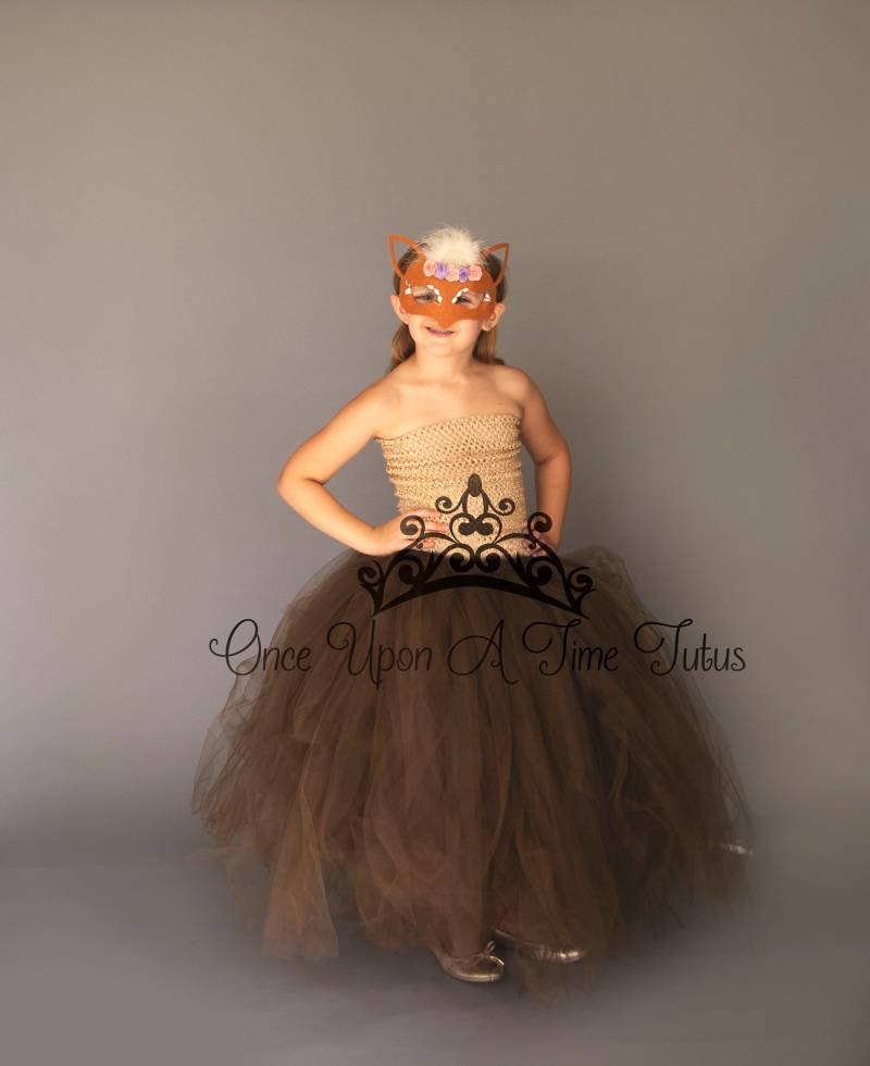 Braun Und Tan Hirsch Tutu Kleid Niedlich Zoo Tier Festzug Halloween Kostüm Childs Kleine Kinder Mädchen 12 Monate Größe 2 T 3 4 5-6-7-8-10-12 von OnceUponATimeTuTus