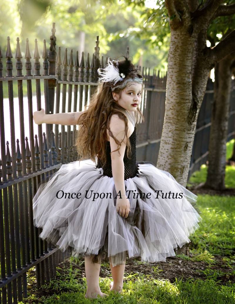Braut Von Frankenstein Tutu Kleid - Halloween-Kostüm Kleine Mädchen Größe 6 12 Monate 2 T 3 4 5 7 8 10 Beängstigend Monster Pageant von OnceUponATimeTuTus