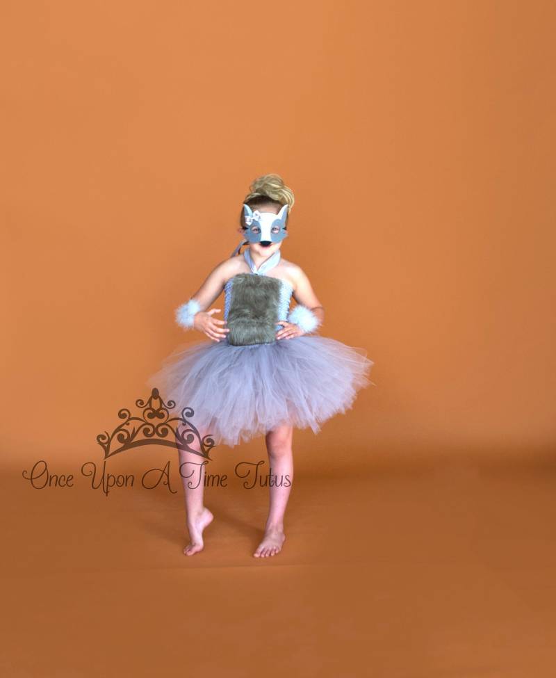 Grauer Wolf Kostüm, Halloween-Kostüm, Kinder Tier Baby-Mädchen Tutu Kleid, Kleinkind Kostüme Für Säugling Mädchen, Große Schlechte von OnceUponATimeTuTus