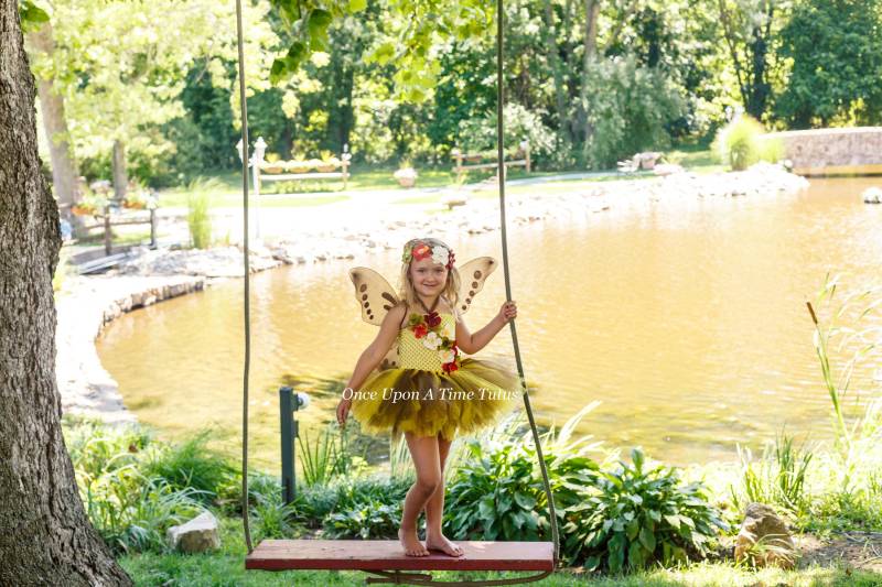 Herbst Fee Kostüm, Tutu Kleid, Halloween Fee, Waldfee, Cosplay Renaissance Kinderkostüm, Baby von OnceUponATimeTuTus