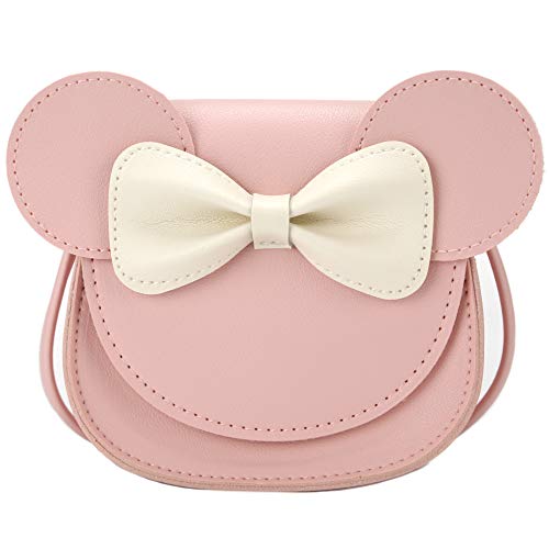 Ondeam Little Mouse Ear Bow Crossbody Purse,PU-Schultertasche für Kinder Mädchen Kleinkinder von Ondeam