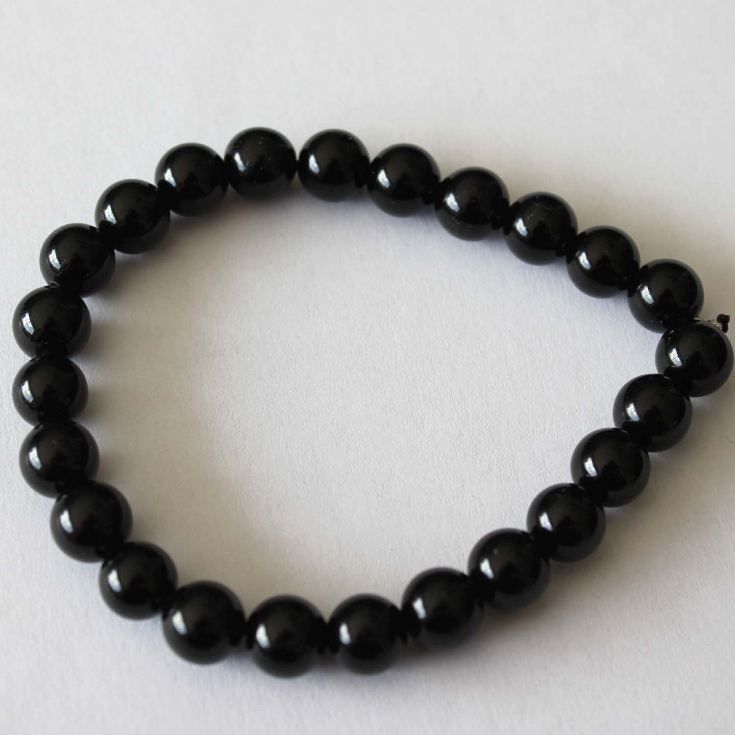 Armband Aus Natürlichen Obsidianperlen Armband Aus Natürlichen Obsidianperlen von OndesdeFormes