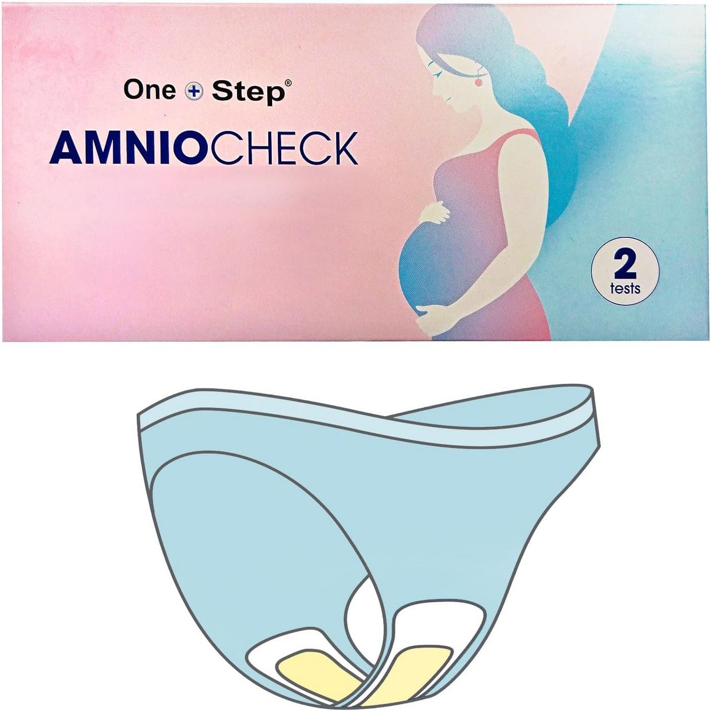One+Step Fertilitätsset Amniocheck - Slipeinlage zur Frühkontrolle bei Blasensprung, 2-tlg. von One+Step
