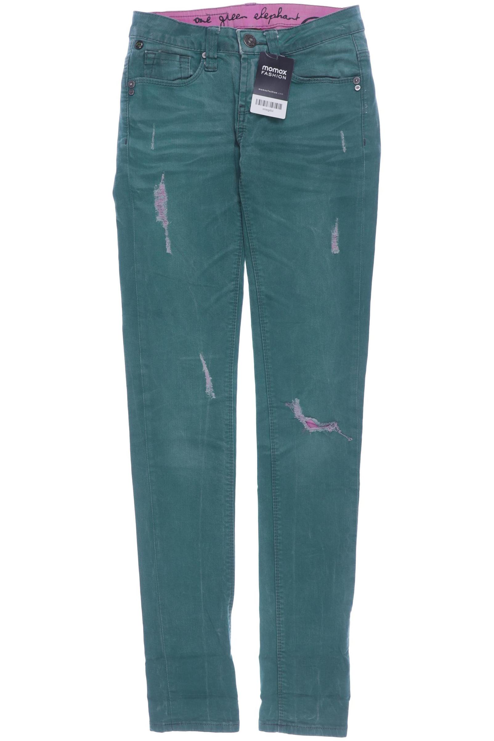 One Green Elephant Damen Jeans, grün von One Green Elephant