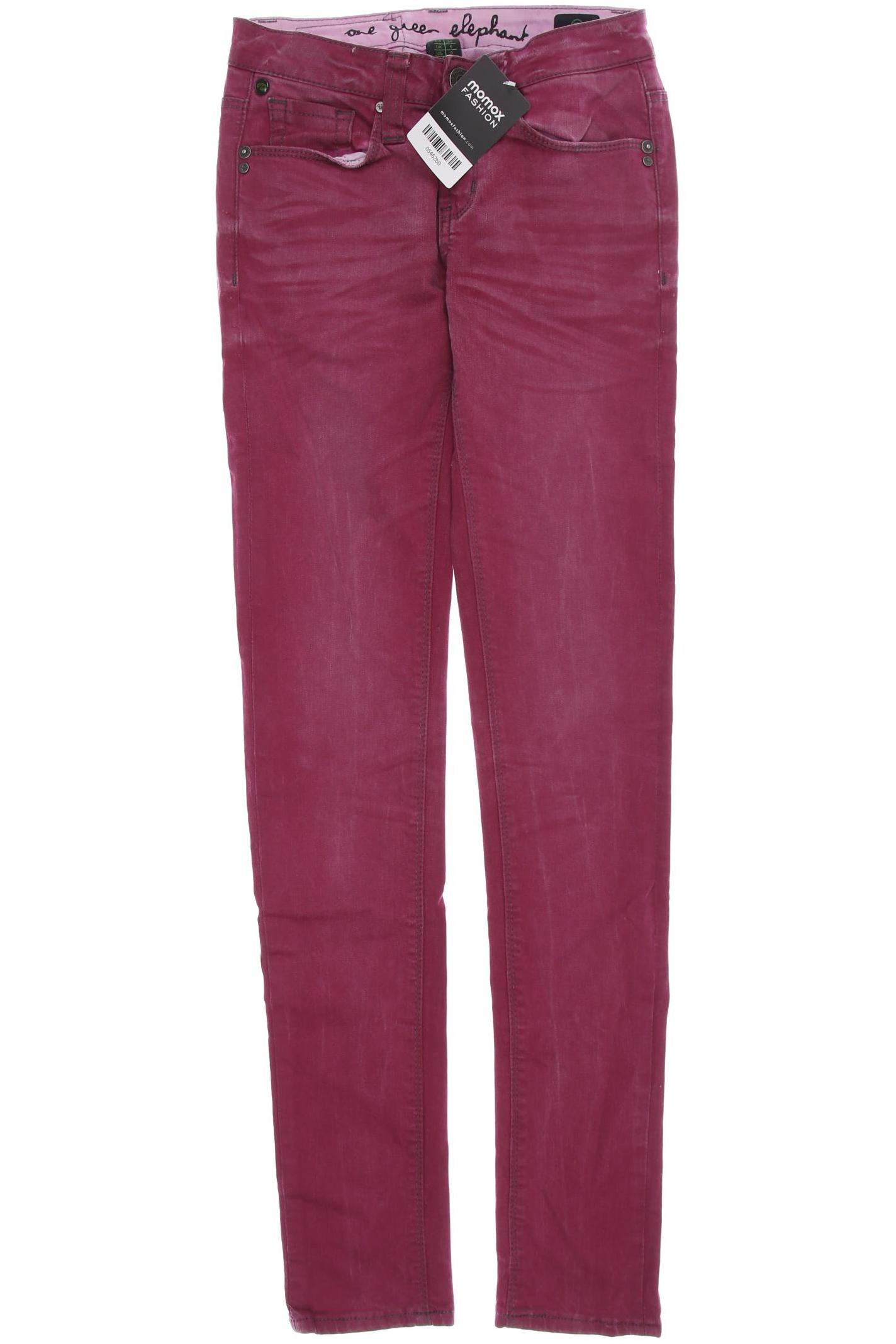 One Green Elephant Damen Jeans, pink von One Green Elephant