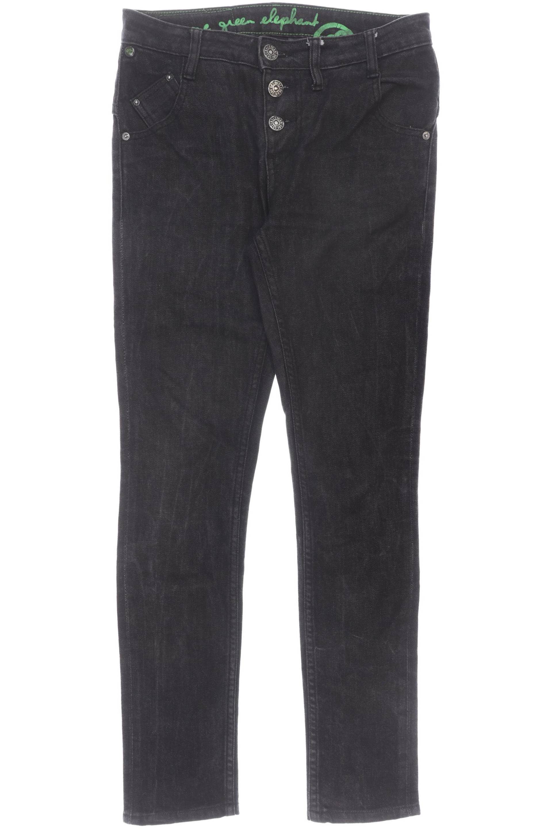 One Green Elephant Damen Jeans, schwarz von One Green Elephant