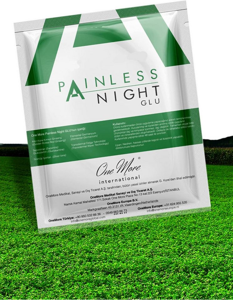 One More International Wärmepflaster Schmerzlinderung mit Koreanischer roter Ginseng- (1 St., 25er Pack), Painless Night Glu von One More International