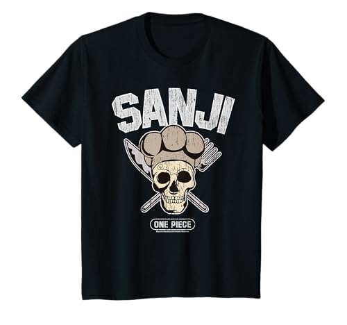 Kinder Sanji Strohhut Piraten Chef Skull N Crossbones Anime Kinder T-Shirt von One Piece