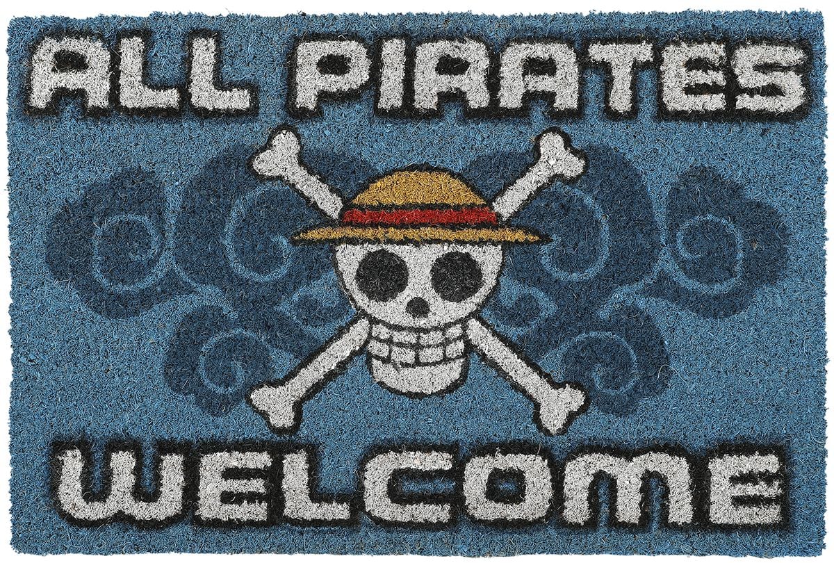 One Piece - Anime Fußmatte - All Pirates Welcome - multicolor  - Lizenzierter Fanartikel von One Piece