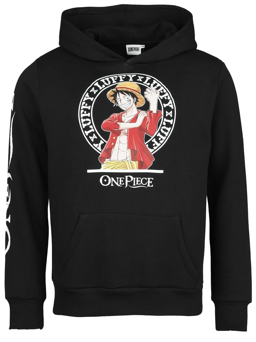 One Piece - Anime Kapuzenpullover - One Piece - Luffy - M bis XXL - für Männer - Größe M - schwarz  - EMP exklusives Merchandise! von One Piece