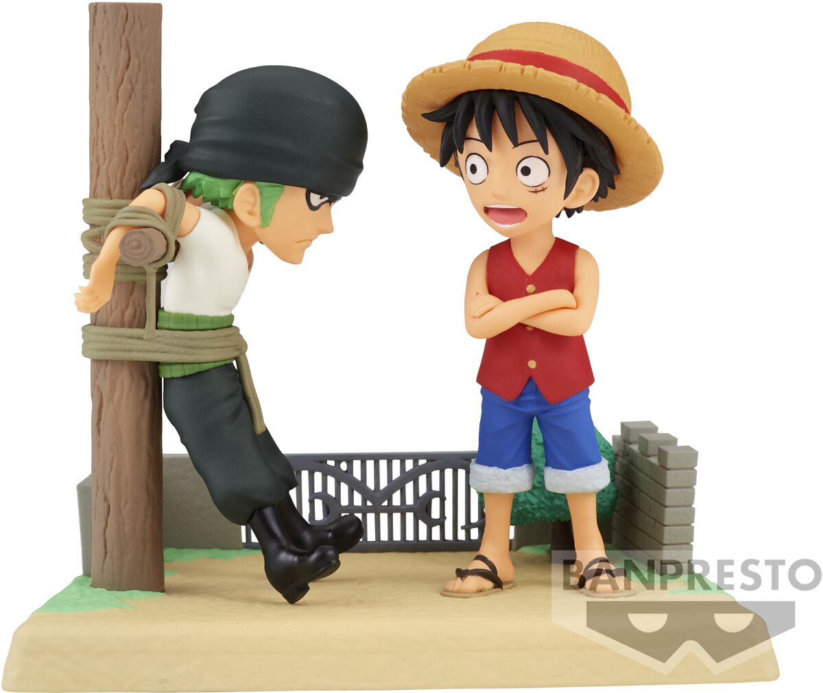 One Piece - Anime Sammelfiguren - Banpresto - Monkey D. Luffy & Roronoa Zoro (WCF - Log Stories Series) - multicolor  - Lizenzierter Fanartikel von One Piece