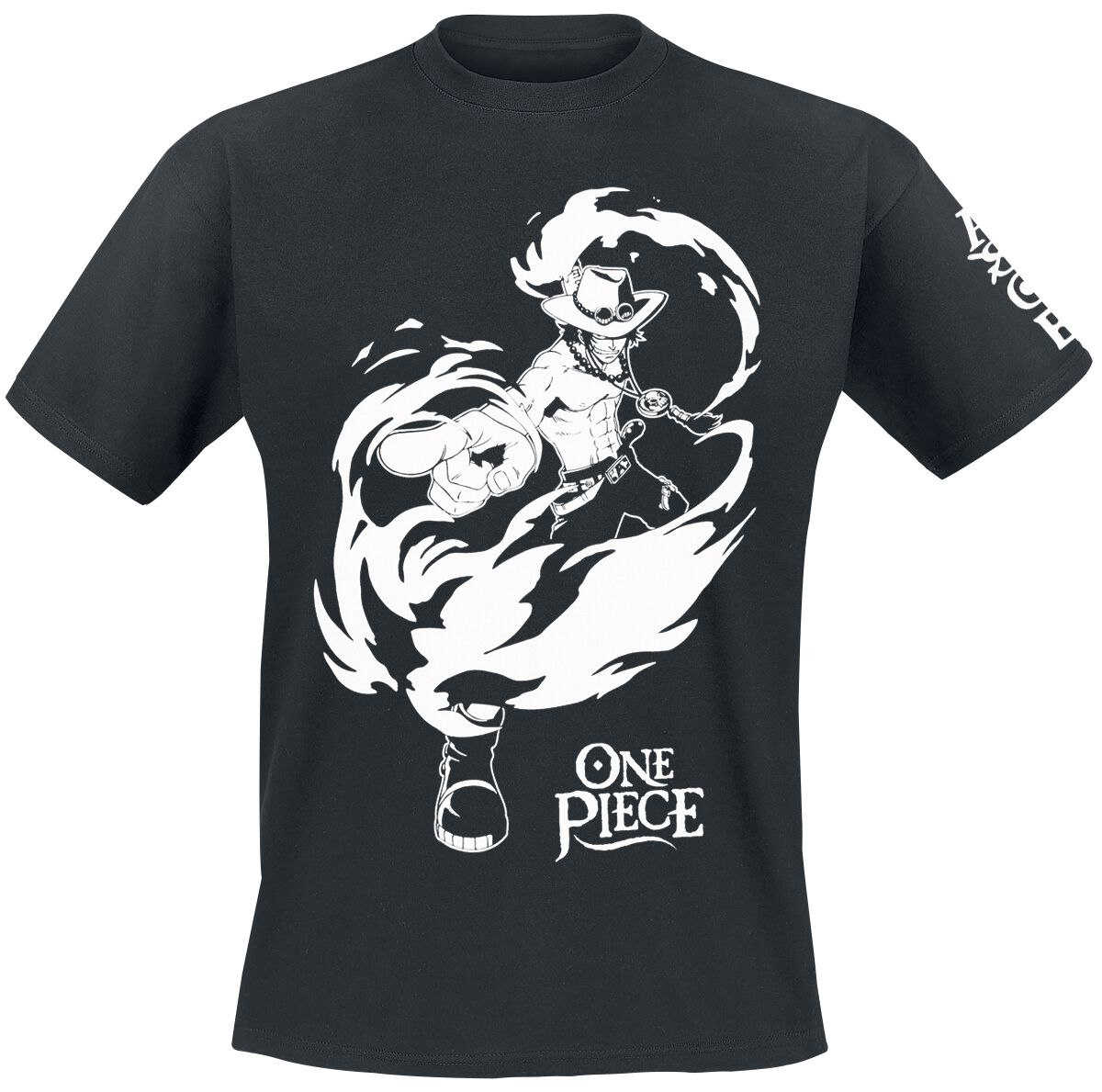 One Piece - Anime T-Shirt - Ace - S bis XXL - für Männer - Größe XXL - schwarz - Lizenzierter Fanartikel One Piece - Anime T-Shirt - Ace - S bis XXL - für Männer - Größe XXL - schwarz - Lizenzierter Fanartikel von One Piece