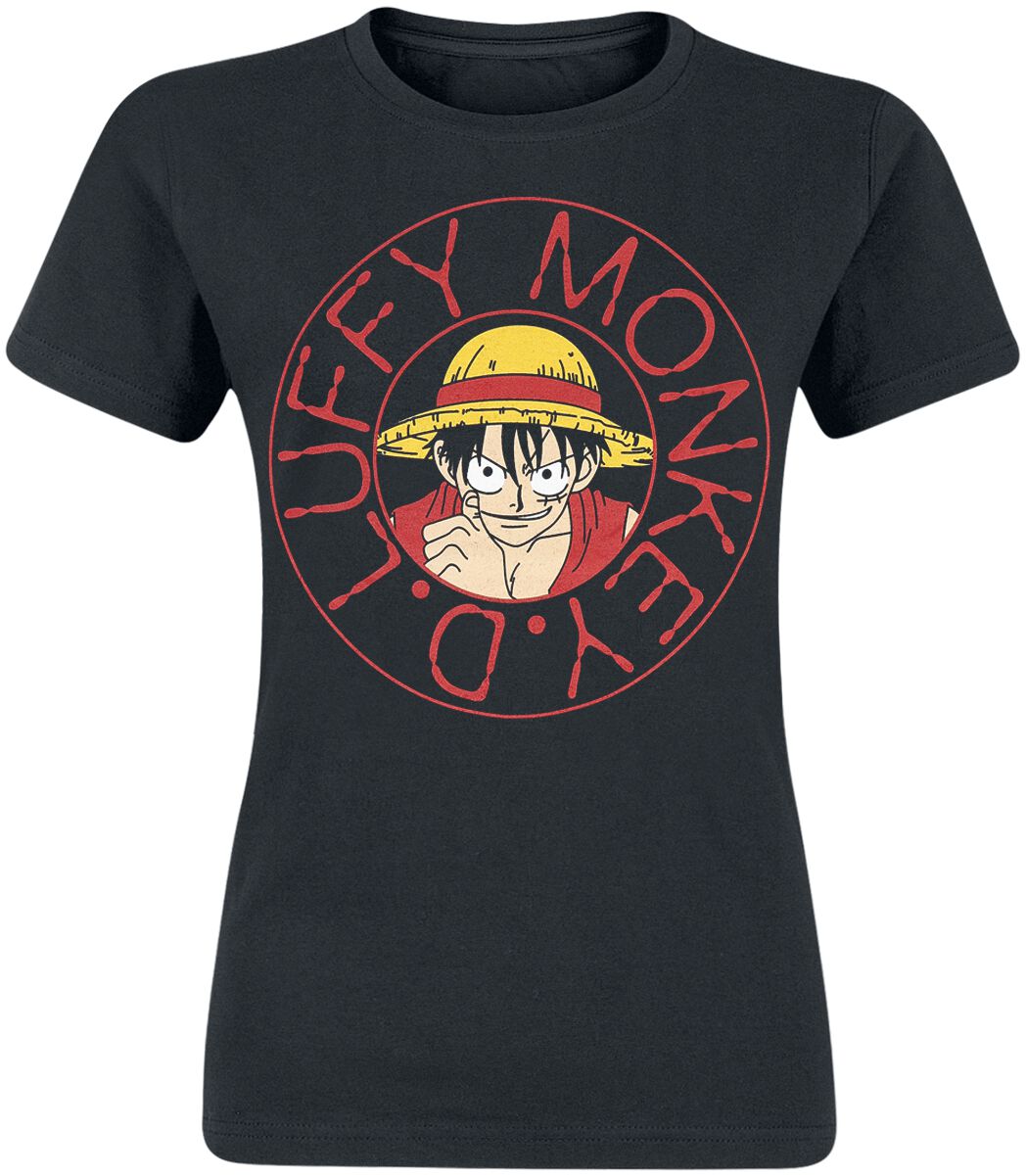 One Piece - Anime T-Shirt - S bis XXL - für Damen - Größe XL - schwarz  - Lizenzierter Fanartikel von One Piece