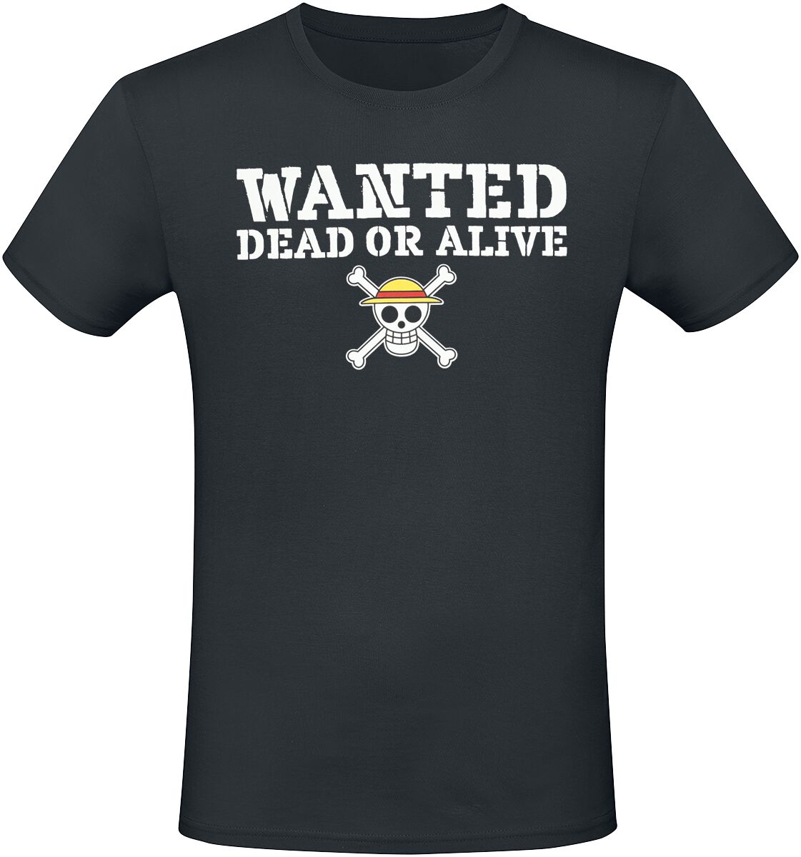 One Piece - Anime T-Shirt - Wanted - S bis XXL - für Männer - Größe L - schwarz  - EMP exklusives Merchandise! von One Piece