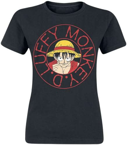 One Piece Frauen T-Shirt schwarz S 100% Baumwolle Anime, Fan-Merch, Filme, TV-Serien von One Piece