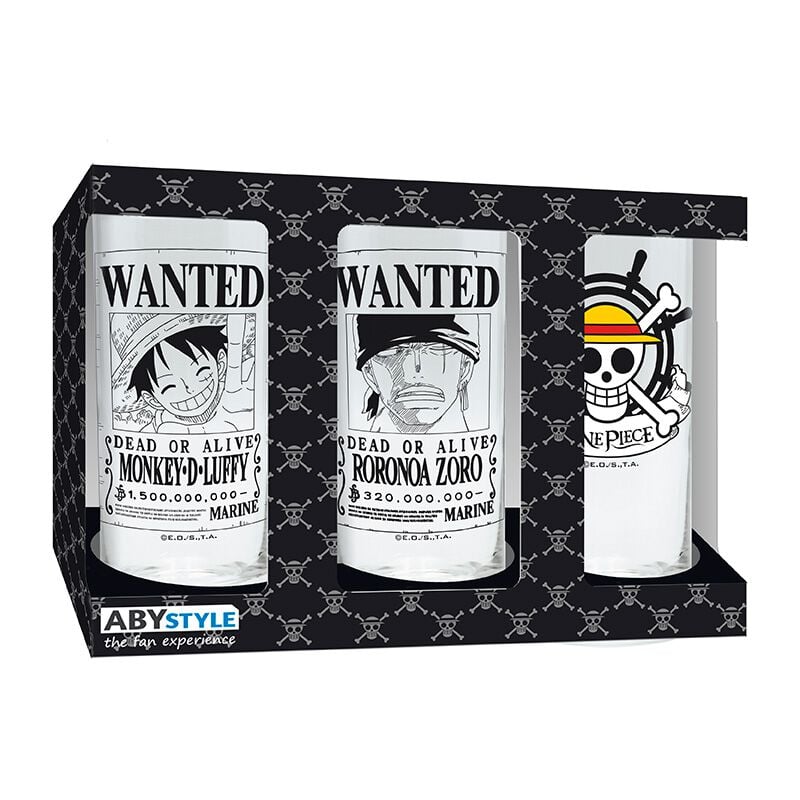 One Piece Gläser Set Glas-Set durchsichtig von One Piece