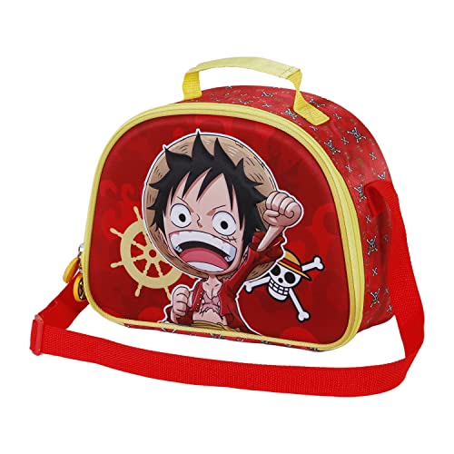 One Piece Luffy-3D Frühstückstasche, Rot von KARACTERMANIA