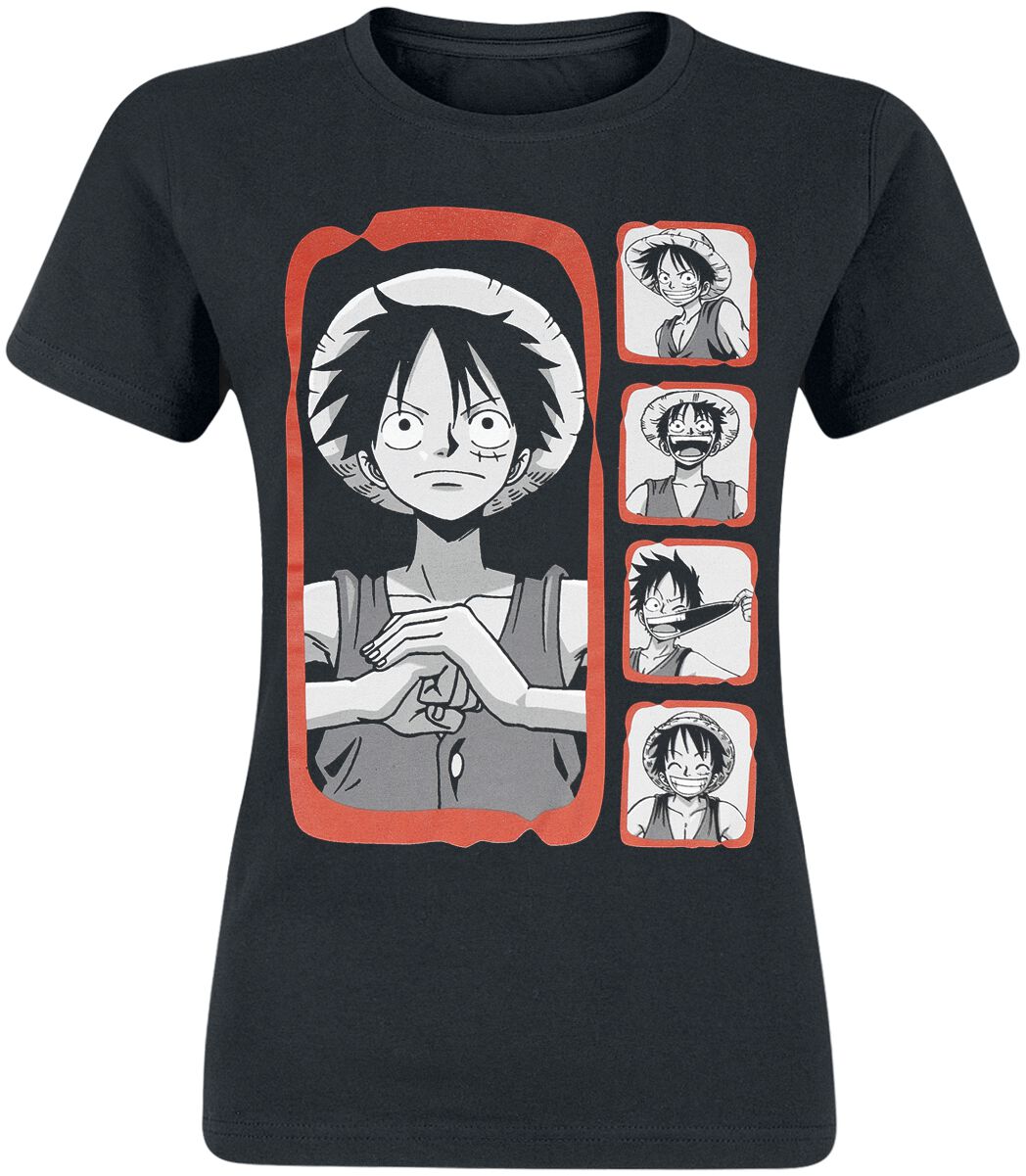 One Piece Luffy -  Emotions T-Shirt schwarz in M von One Piece