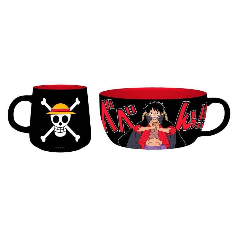 One Piece Ruffy Frühstücks-Set multicolor von One Piece