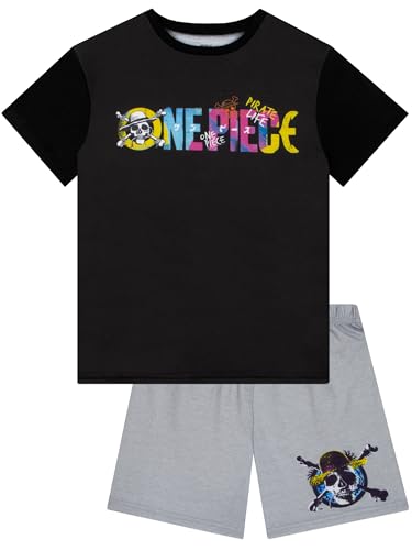 One Piece kurzer Schlafanzug Jungen, Schlafanzug Kurz Für Sommer, Schlafanzüge Für Jungen, Schwarz 152 One Piece kurzer Schlafanzug Jungen, Schlafanzug Kurz Für Sommer, Schlafanzüge Für Jungen, Schwarz 152 von One Piece