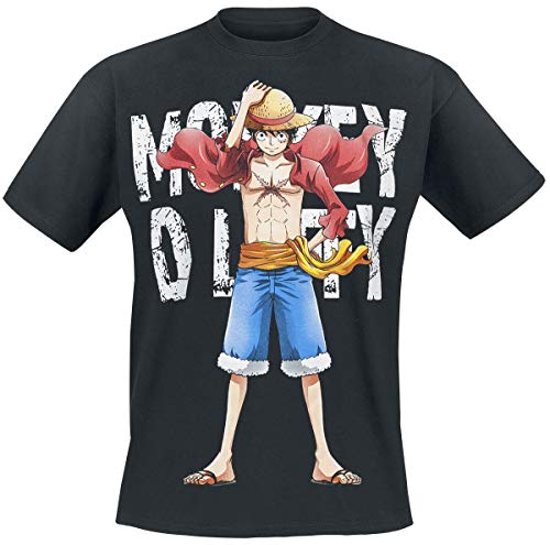 OnePiece Monkey D. Luffy T-Shirt schwarz XL von One Piece