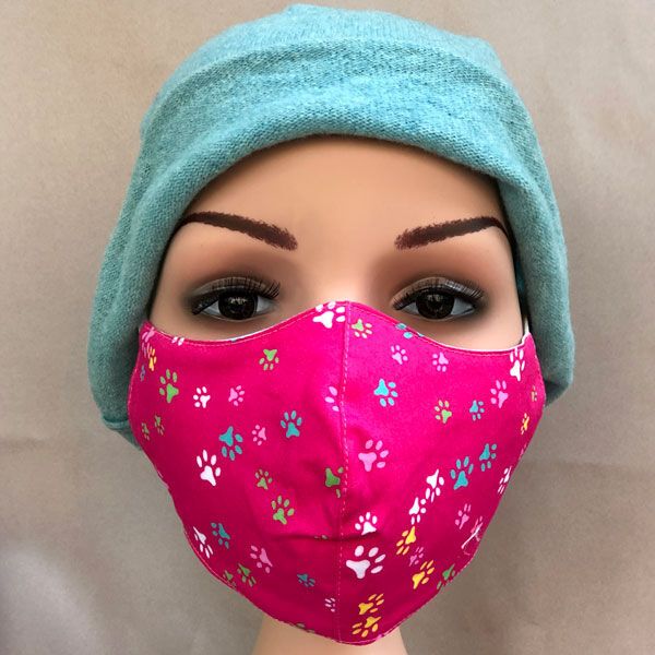 One click wonders Gesichtsmaske Jugendliche pink Tatzen von One click wonders