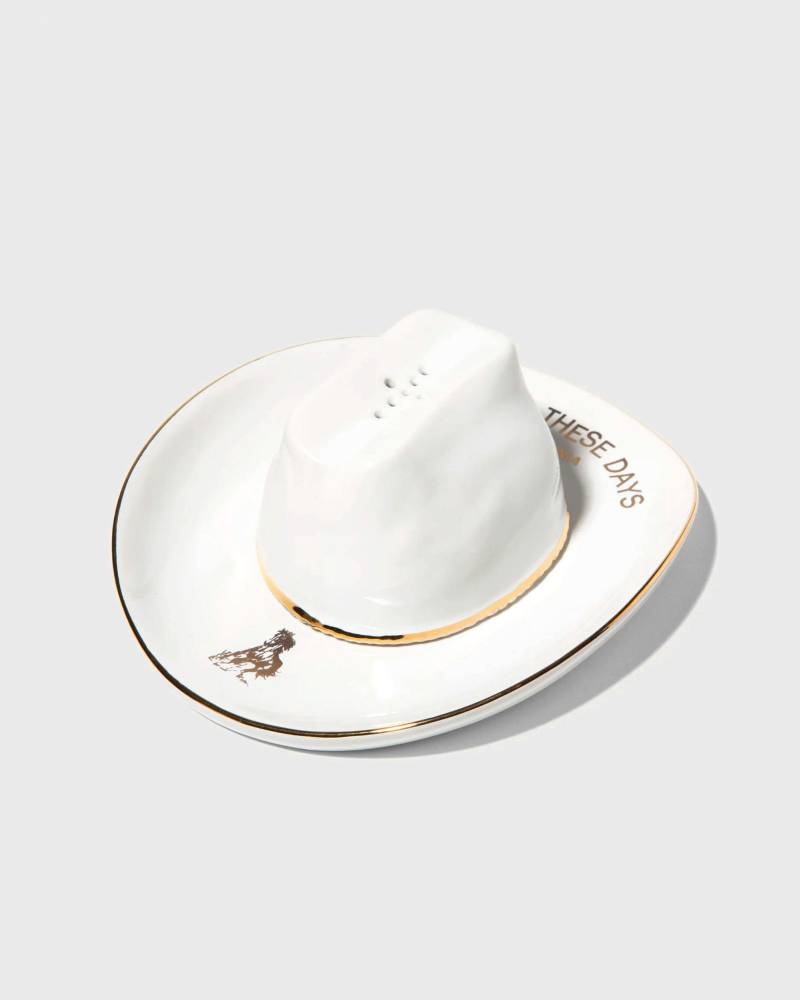 One of these Days CERAMIC COWBOY HAT INCENSE HOLDER men Home Fragrance white in Größe:ONE SIZE von One of these Days