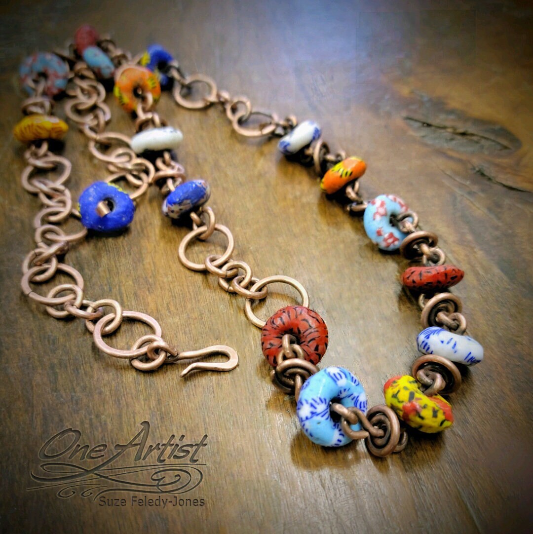 Krobo Bead Halskette/Armband/Armband Krobo Bead Halskette/Armband/Armband von OneArtistUSA