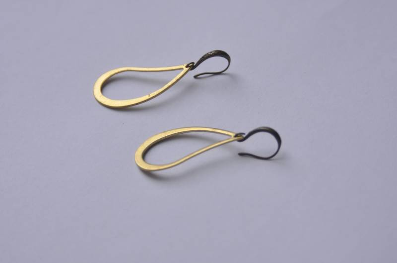 Messing Ohrringe Im Art Deco Stil Messing Ohrringe Im Art Deco Stil von OneCreationJewelry