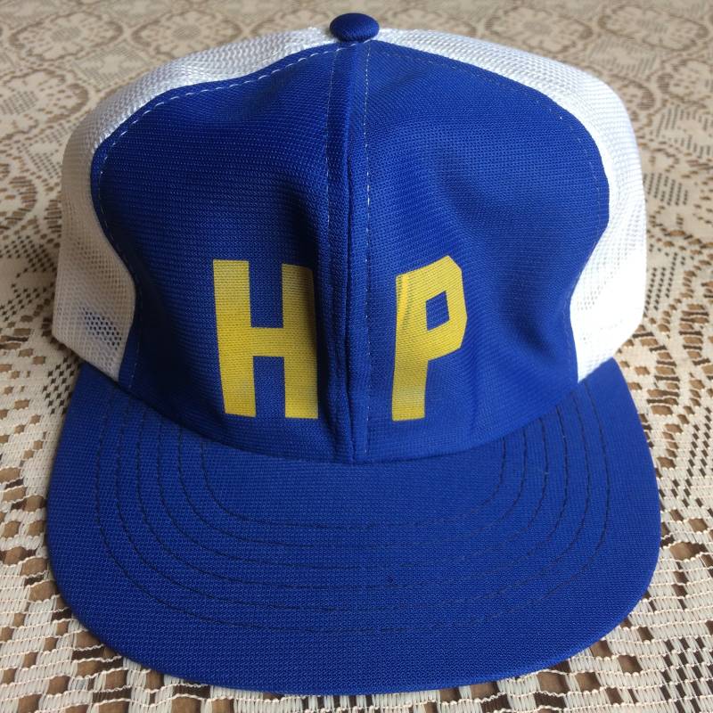 Jahrgang Hewlett-Packard 6 Panel Poly/Mesh Trucker Hut Größe Medium Bis Groß von OneEyeJacks