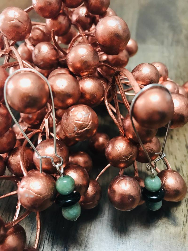 Grün & Schwarz Ohrringe von OneInAJewel