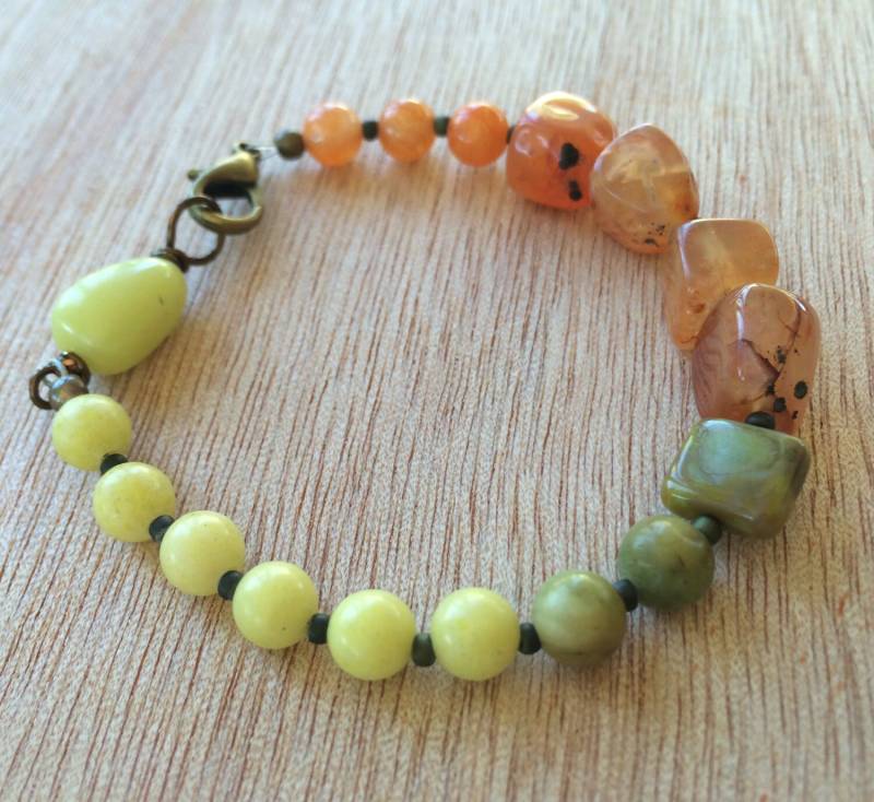 B109 Chartreuse Und Aventurin Armband B109 Chartreuse Und Aventurin Armband von OneLastThing