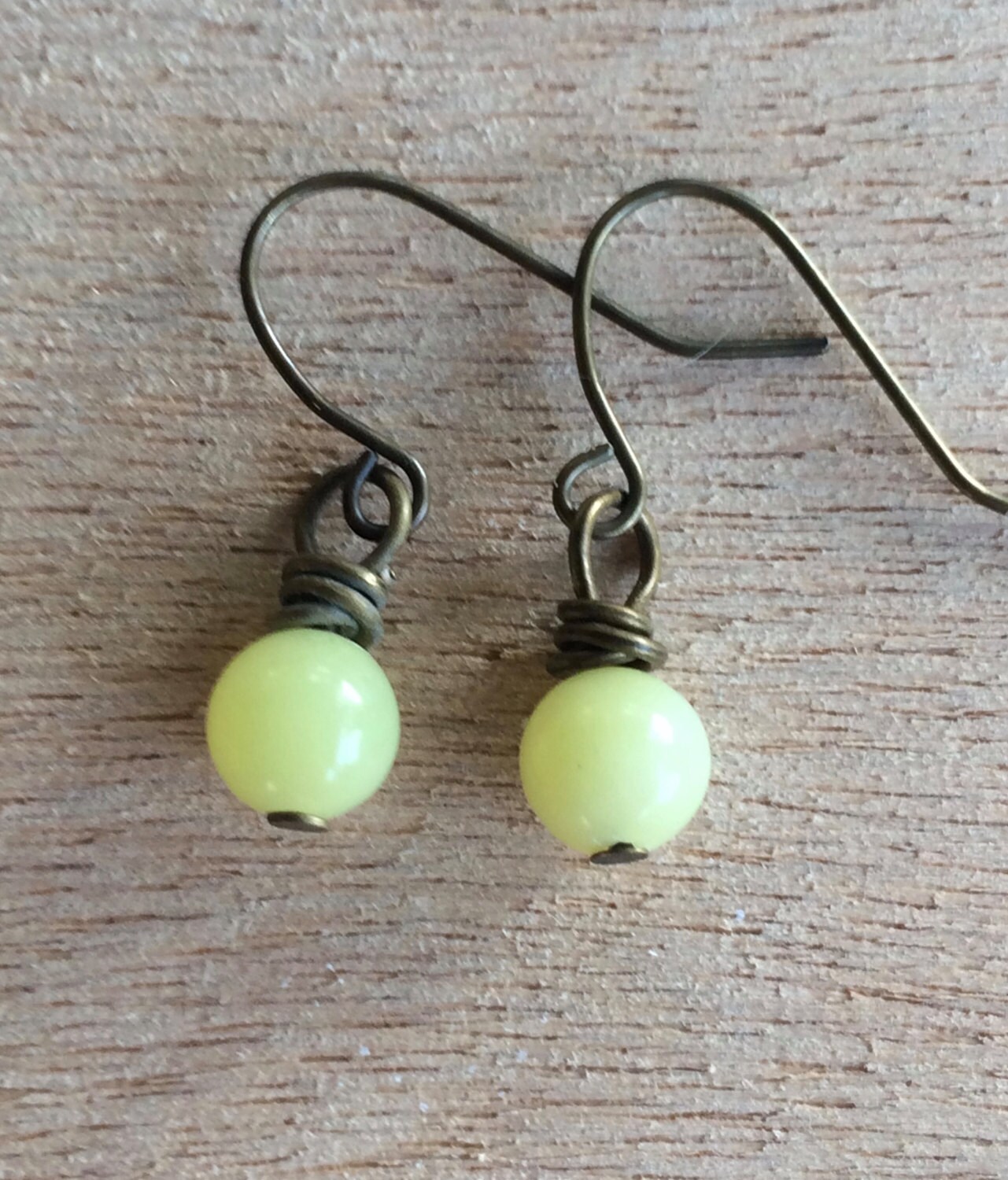 E-520 Chartreuse Ohrringe E-520 Chartreuse Ohrringe von OneLastThing