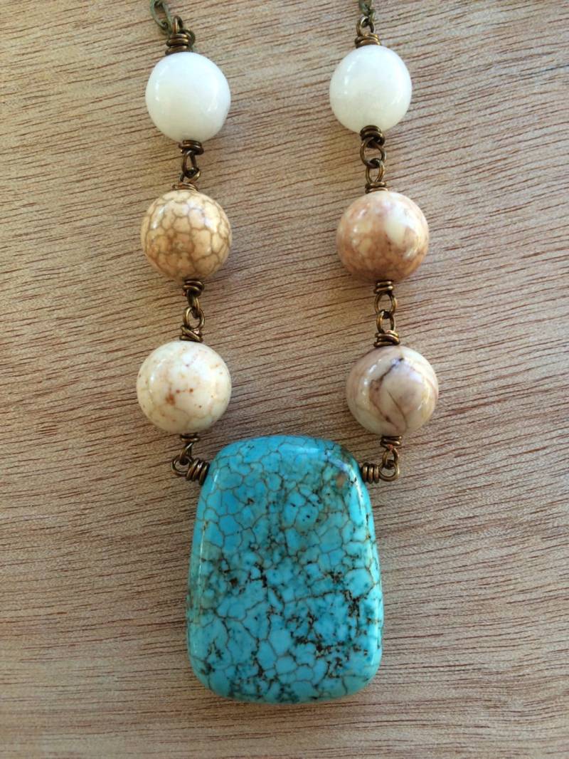 N324 Türkis Halskette N324 Türkis Halskette von OneLastThing