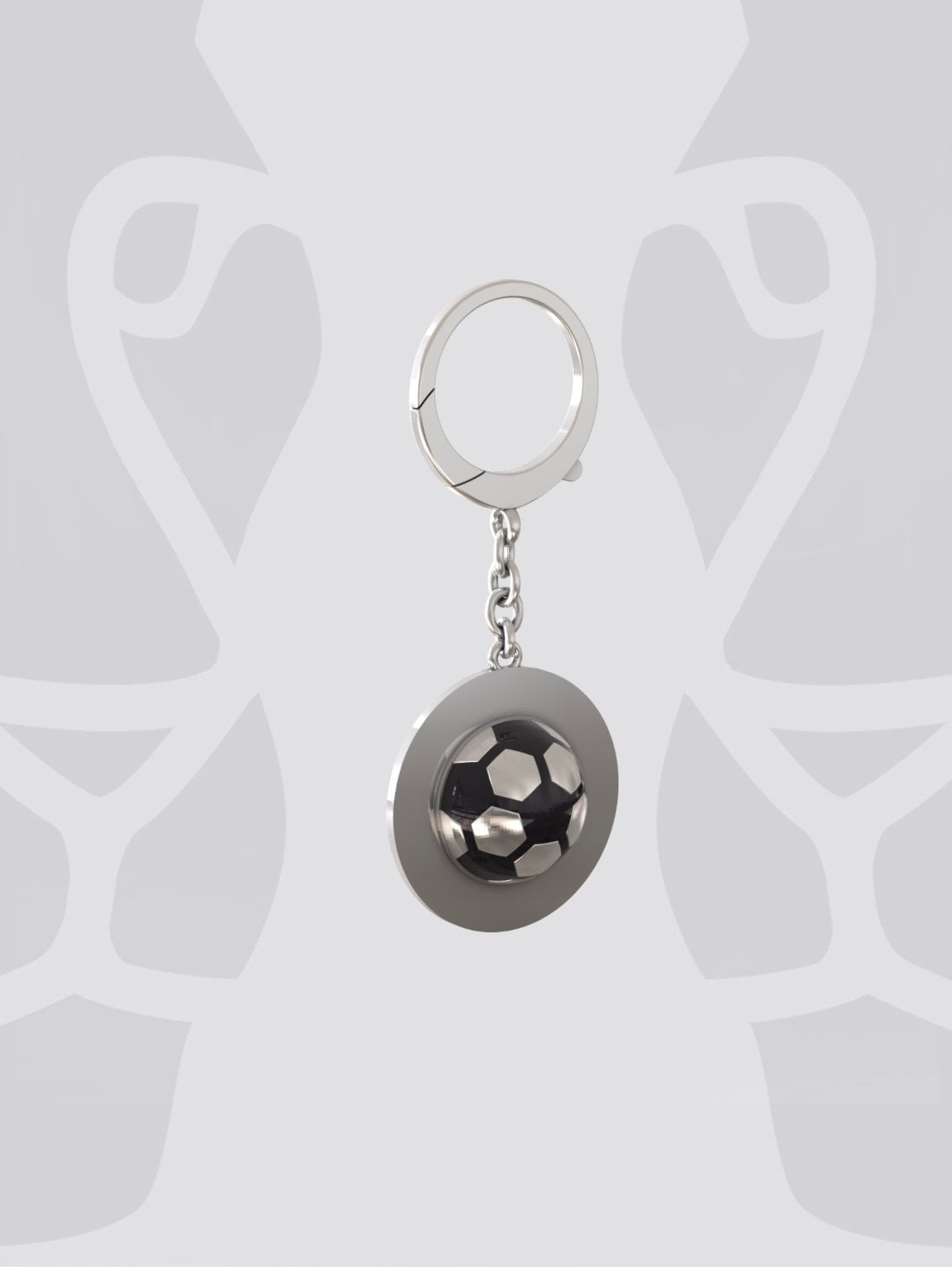 Auto-Schlüsselanhänger Aus Sterlingsilber. Fußballgeschenk Für Jungen. Mädchen-Fußball-Ornament. Fußball, Fußball Zweimal Schlüsselanhänger von OneLookJewelry