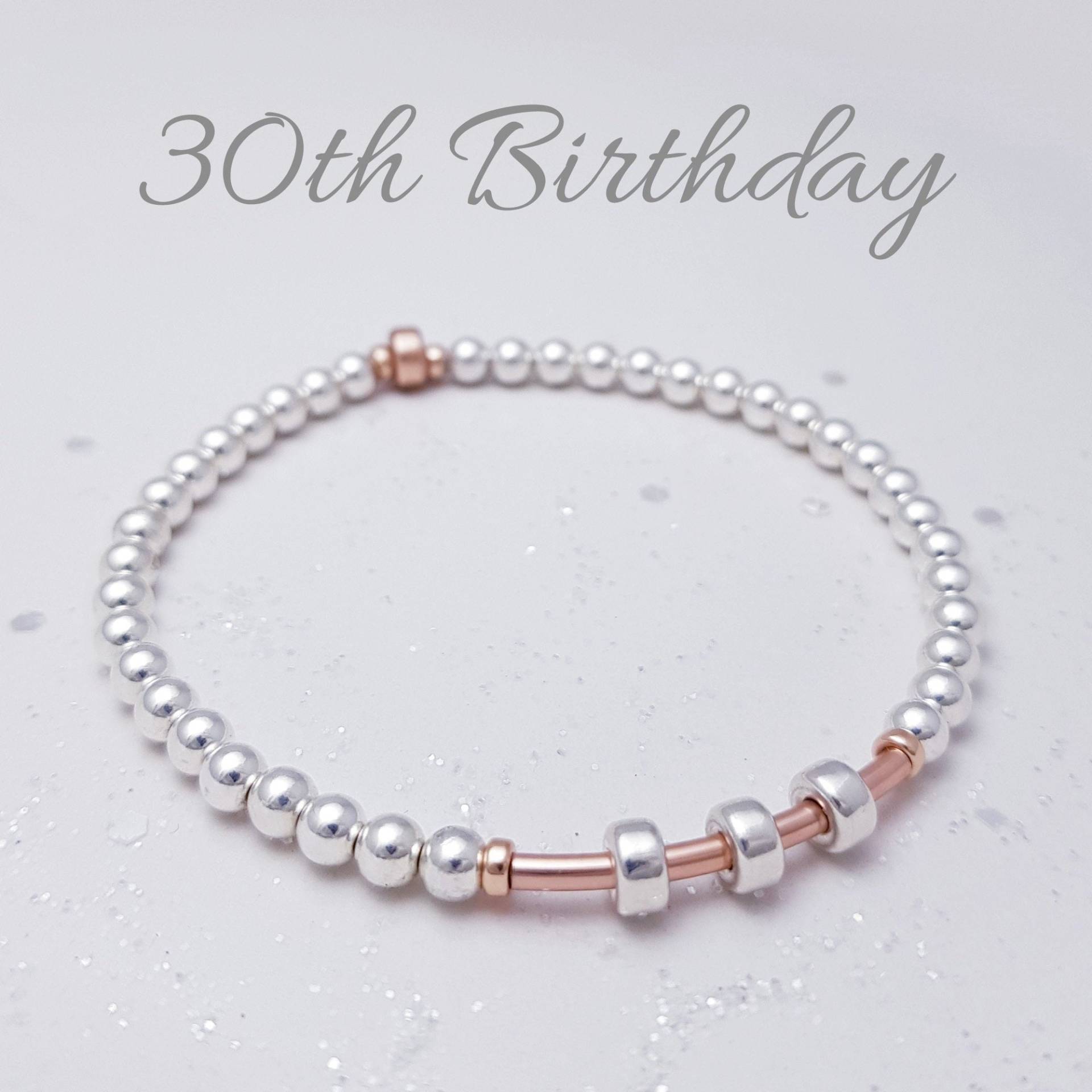 30. Geburtstag Armband, Sterling Silber & Gold Meilenstein Geburtstagsgeschenk Für Sie/Tochter Schwester, Schmuck 30 30. Geburtstag Armband, Sterling Silber & Gold Meilenstein Geburtstagsgeschenk Für Sie/Tochter Schwester, Schmuck 30 von OneOfSuz