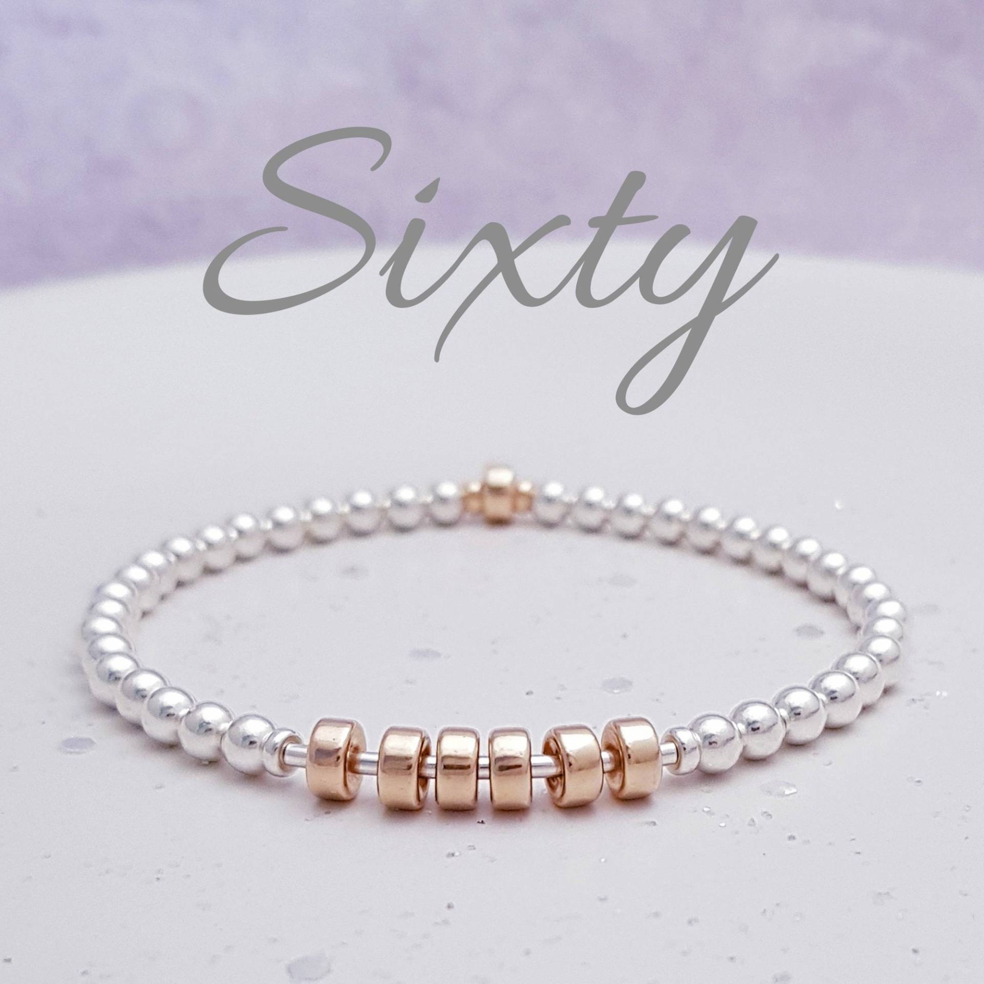 60 Geburtstag Armband, Sechzig Silber Schmuck, Mutter/Schwester, Geschenk Für Sie 60 Geburtstag Armband, Sechzig Silber Schmuck, Mutter/Schwester, Geschenk Für Sie von OneOfSuz